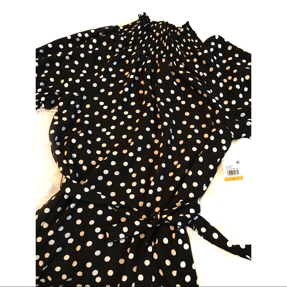 SOLD•CeCe Vivid Vibes Polka Dot Dress - Picture 5 of 6